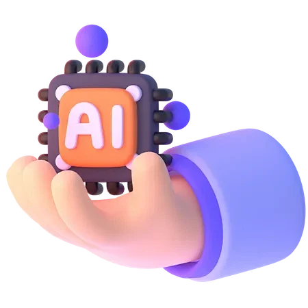 Ai Chip In Hand 3D I...