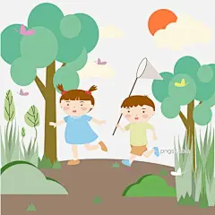 小学生春游可爱插画图片大小2000x2000px 图片尺寸250.46 KB 来自PNG搜索网 pngss.com 免费免扣png素材下载！春天#春游#风和日丽#孩子#蝴蝶#卡通手绘#开心#可爱#昆虫#绿色#男孩#树木#太阳#