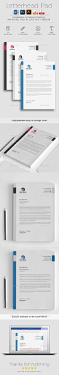 Letterhead — Photoshop PSD #letterhead #presentation folder • Download ➝ https://graphicriver.net/item/letterhead/19126470?ref=pxcr