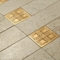 bronze & limestone tiles