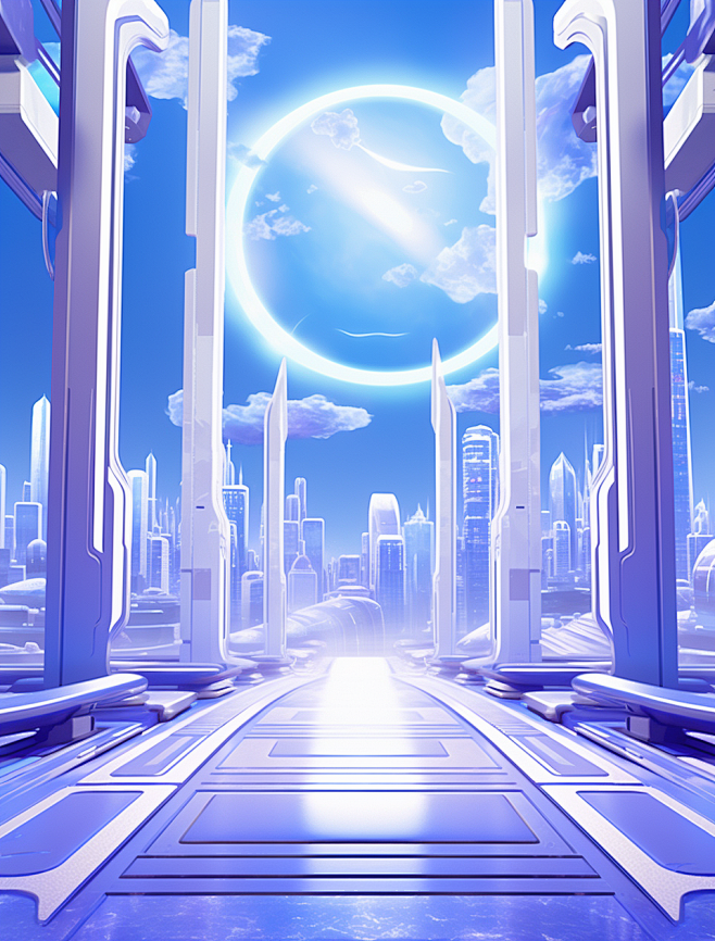 紫蓝色空间感炫酷背景 (22)