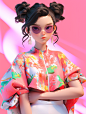 qiuling6689_Realistic_3d_cartoon_style_rendering_chinese_gril___91d3fb21-6a94-4ac3-902a-048035b6bcf6