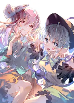 

❤关注公众号：星期五治愈星球，更多插画、壁纸、头像等你拿

#東方 (・‿ ・) (Ｔ-Ｔ) - 羽々斬のイラスト - pixiv