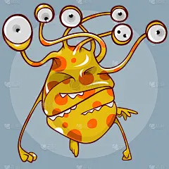 黄色,动物,彩色图片,卡通,圆形,硅树脂,可爱的,小的,性格,怪异
