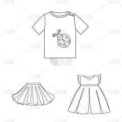 儿童,衣服,标志,可爱的,公主,小的,夏天,裙子,收集,设计