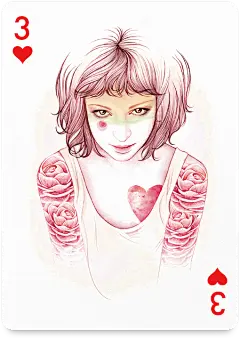从2~JOKER，54位艺术家，54种风格，一套完整的扑克牌