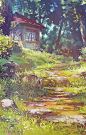 宫崎骏动漫的场景画，童话的味道。_二次元_女生新鲜事-Girl’s部落阁