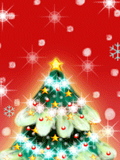 圣诞快乐圣诞节240*320动态手机壁纸免费下载 