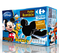 Disney + Carrefour co-branding: Packaging Design : Packaging design developed for Carrefour Argentina and The Walt Disney Company co-branding. Introducing the new line of ice cream sticks Carrefour with Disney licenses. For this project, we applied the vi