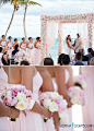 Beach Chic Bahamas Wedding : With the creativity of the Colin Cowie Celebrations team behind each gorgeous moment, the bride’s vision of a romantic celebration covered in pink and gold proved to be spectacular.