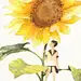 水彩插画：花与少女 - 心灵氧吧 - 壹心理网