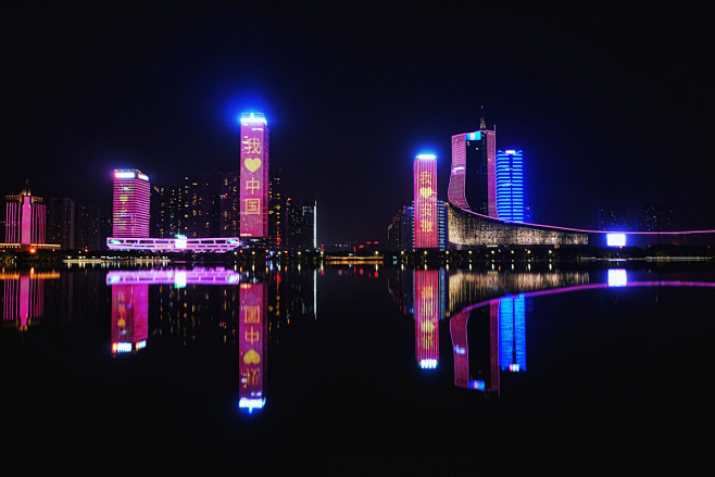 合肥·天鹅湖夜景 - 郑杰Jay - 图...