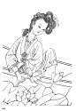 #雕刻参考图##玉雕图谱##玉雕线稿##玉雕##描线图##罗汉##古代仕女图##人物图##玉雕入门##玉雕图案##玉雕描图##中国传统##设汇##设汇素材网##设汇设计##https:::www.shehui123.cn047