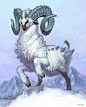 异兽-冰雪盘羊