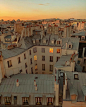 city, sunset, and paris图片