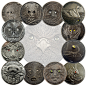 13枚全套蒙古动物镶钻纪念币 高浮雕镶钻银币纪念章500图格里克-淘宝网