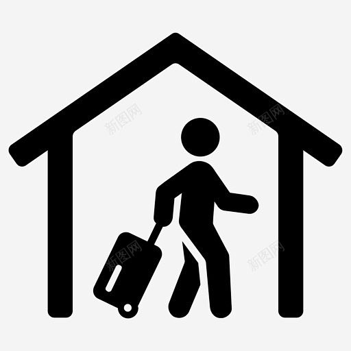 客人住宿招待所图标 页面网页 平面电商 创意素材