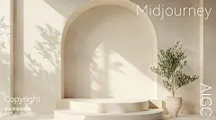 AIGC电商｜3D侘寂风简约展台_3_可乐干杯_来自小红书网页版