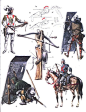 欧洲中世纪 盔甲 冷兵器 图鉴