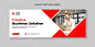 Creative business facebook cover design and corporate web banner template