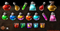 Dungeon Hunter 3 Shop Icons by Panperkin