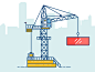 Tower Crane Illustration