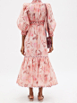 Zimmermann Concert floral-print linen-blend lawn dress