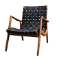 WLC 22 Woven Leather Armchair on SUITE NY : Shop SUITE NY for Mel Smilow's mid-century modern furniture collection including the WLC Woven Leather Armchair and other midcentury classic American designs
