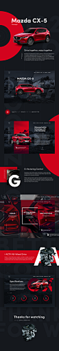 Mazda CX-5 Website concept :  Fresh UI concept for Mazda promo site