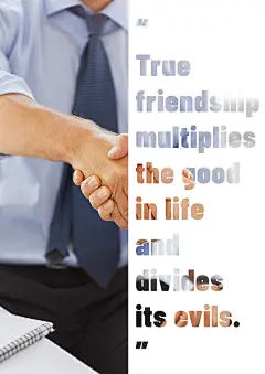 Friendship Collaboration Motivational Inspirational Quotes Poster