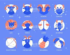 手绘矢量十二星座图标  - 源文件下载【酷图网】彩绘,十二星座符号,十二道星座,十二星座运势,可爱星座,星座日历,星座插画,渐变星座,渐变,巨蟹座,狮子座,金牛座,摩羯座,处女座,双子座,合星座,组合,日历,手绘,十二星座,星座,占星术,宇宙,幸运,象征,插画,符号,命运,运程,黄道,天秤座,天文学,白羊座,射手座,天蝎座,水瓶座,双鱼座