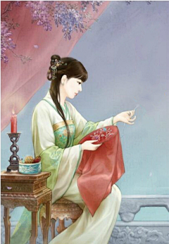 采菱曲采集到一针一线