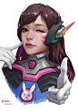 D.va, c home : D.va by c home on ArtStation.