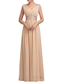 Amazon.com: Huafeiwude Women's V Neck Chiffon Floor Length Long Evening Dresses: Clothing