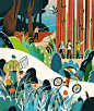Can We Help Our Forests Prepare for Climate Change? — Wenjia Tang : Can We Help Our Forests Prepare for Climate Change? Illustrations for Sierra Magazine Jan/Feb 2019 issue, about migrating species of plants to adapt the climate...