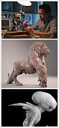 #概念画##concept art##illustration# by Carlos Huante #sculpture##creature##monster##alien# ​​​​