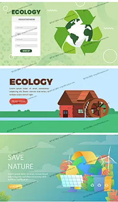 手绘卡通6.5世界环境日保护树木地球banner海报AI矢量设计素材-淘宝网