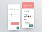Meeting Screen for Booking App task management tasks meetup agenda meeting calendar interface ux design ui ux management schedule mobile search app uxui product product design planning