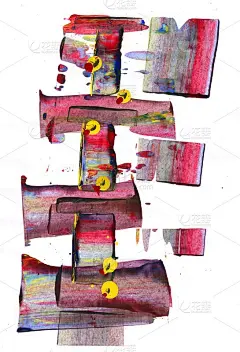 纸上抽象的丙烯画