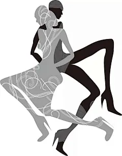 长春女孩黑色剪影韩国矢量插画绘画设计|角色|卡通人物|漫画人物|美女图片|女人图片|女性图片|人物插画|人物素材|人物图片|矢量人物|矢量图|手绘人物|水彩