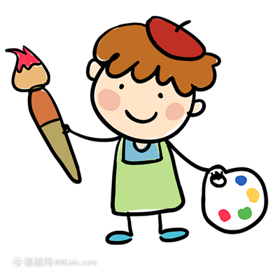 小画家卡通图片_360图片
