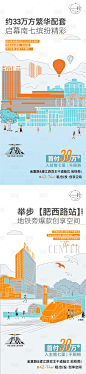 公寓外部价值区位商业地铁系列海报-源文件