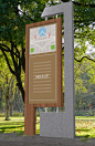 3D公园导视牌旅游景区标牌 地图指示牌