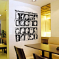 埃及字符 客厅电视墙壁贴纸 咖啡店酒吧橱窗玻璃抽象脸谱装饰贴画