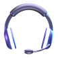 Gaming Headphone 3D Illustration