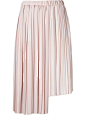 Astraet asymmetric pleated skirt