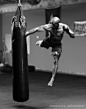 ♂ world Martial Arts Muay Thai black and white superman punch