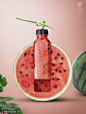 西瓜果汁水果海报