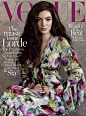 《Vogue》时装杂志摄影欣赏 澳洲小天后Lorde 展现优雅成熟美