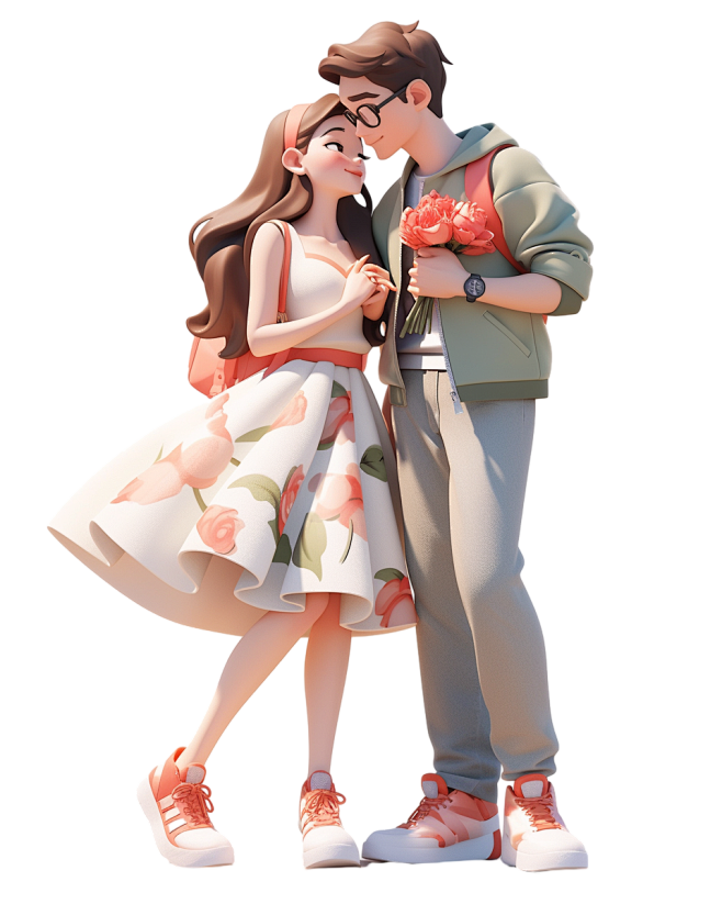 情人节3D立体人物 (37)